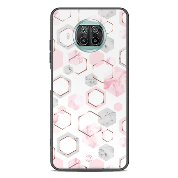 Stylish Marble Series Soft Phone Case - Premium Glass Case - Design 4 - Xiaomi Mi 10T Lite