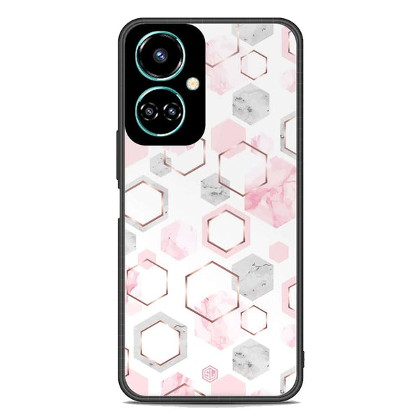 Stylish Marble Series Soft Phone Case - Premium Glass Case - Design 4 - Tecno Camon 19