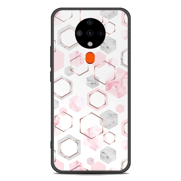 Stylish Marble Series Soft Phone Case - Premium Glass Case - Design 4 - Tecno Spark 6