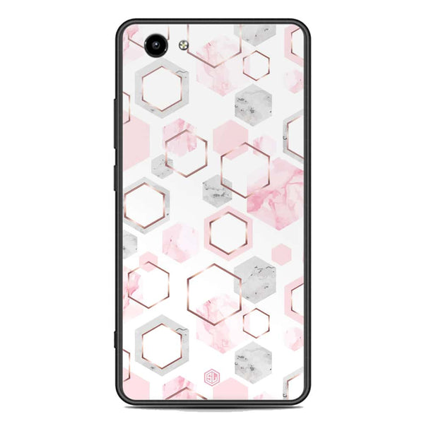 Stylish Marble Series Soft Phone Case - Premium Glass Case - Design 4 - Vivo Y71
