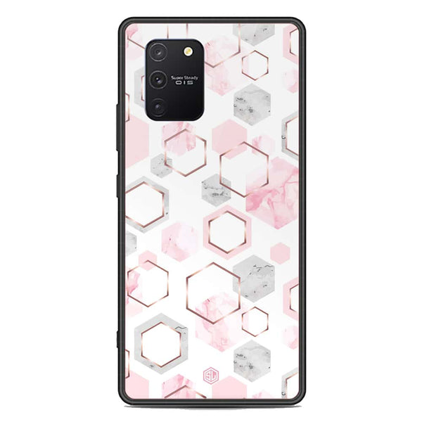 Stylish Marble Series Soft Phone Case - Premium Glass Case - Design 4 - Samsung Galaxy S10 Lite