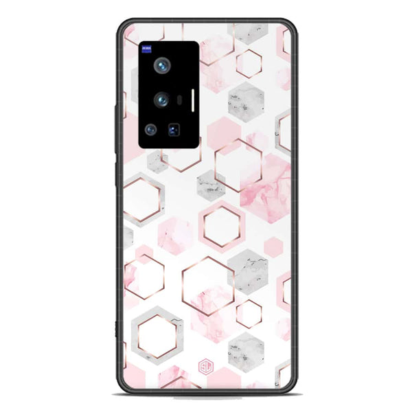 Stylish Marble Series Soft Phone Case - Premium Glass Case - Design 4 - Vivo X70 Pro