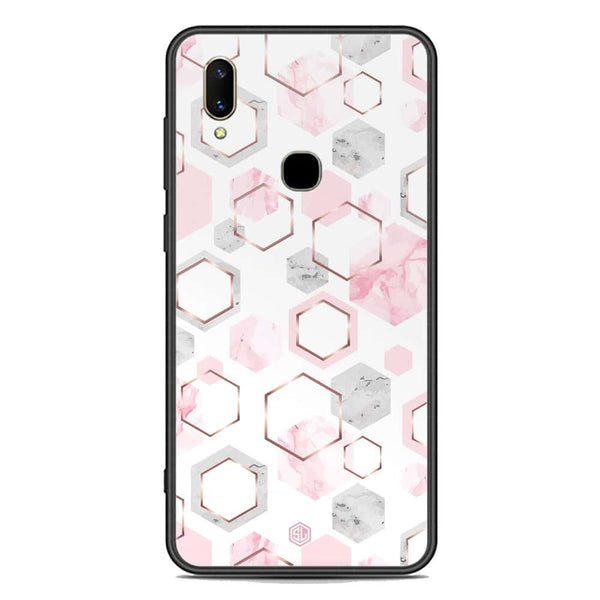 Stylish Marble Series Soft Phone Case - Premium Glass Case - Design 4 - Vivo V11 Pro