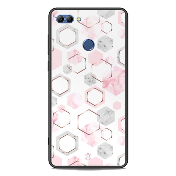 Stylish Marble Series Soft Phone Case - Premium Glass Case - Design 4 - Huawei Y9 2018