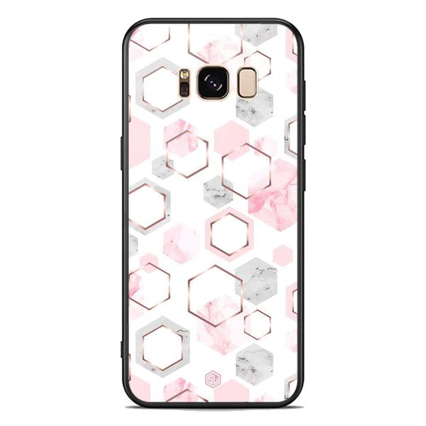Stylish Marble Series Soft Phone Case - Premium Glass Case - Design 4 - Samsung Galaxy S8