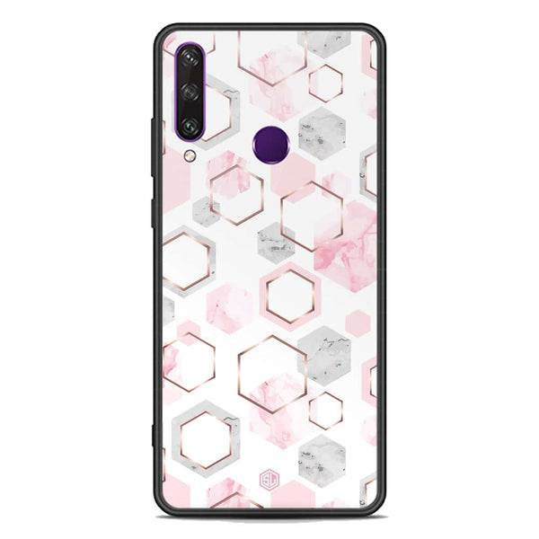 Stylish Marble Series Soft Phone Case - Premium Glass Case - Design 4 - Huawei Y6p