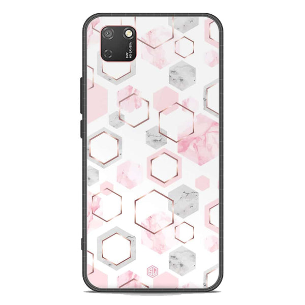 Stylish Marble Series Soft Phone Case - Premium Glass Case - Design 4 - Huawei Y5p