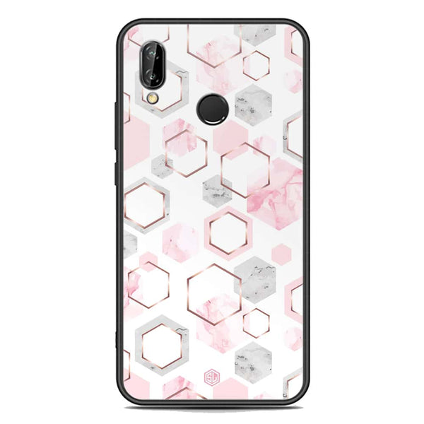 Stylish Marble Series Soft Phone Case - Premium Glass Case - Design 4 - Huawei P20 Lite