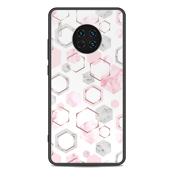 Stylish Marble Series Soft Phone Case - Premium Glass Case - Design 4 - Huawei Mate 30