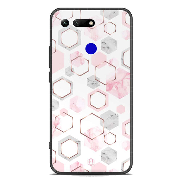 Stylish Marble Series Soft Phone Case - Premium Glass Case - Design 4 - Huawei Honor View 20