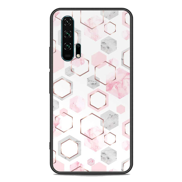 Stylish Marble Series Soft Phone Case - Premium Glass Case - Design 4 - Honor 20 Pro