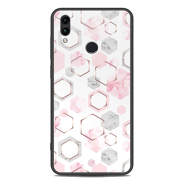 Stylish Marble Series Soft Phone Case - Premium Glass Case - Design 4 - Huawei Honor 10 Lite