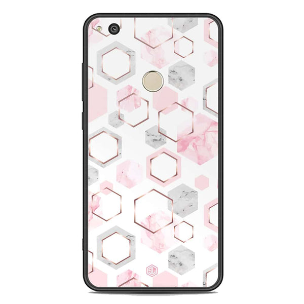 Stylish Marble Series Soft Phone Case - Premium Glass Case - Design 4 - Honor 8 Lite