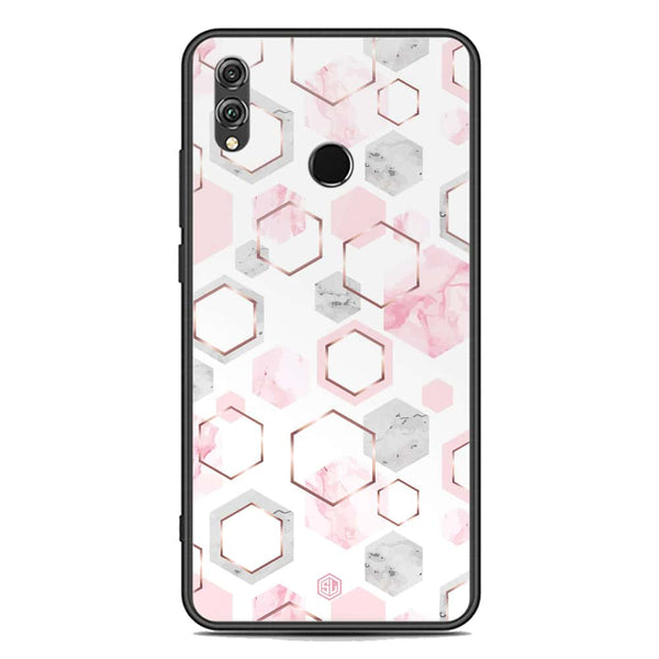 Stylish Marble Series Soft Phone Case - Premium Glass Case - Design 4 - Huawei Honor 8X