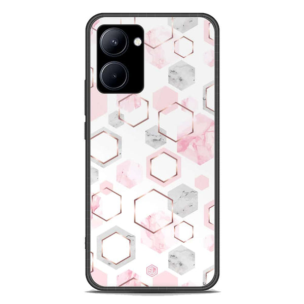 Stylish Marble Series Soft Phone Case - Premium Glass Case - Design 4 - Realme C33