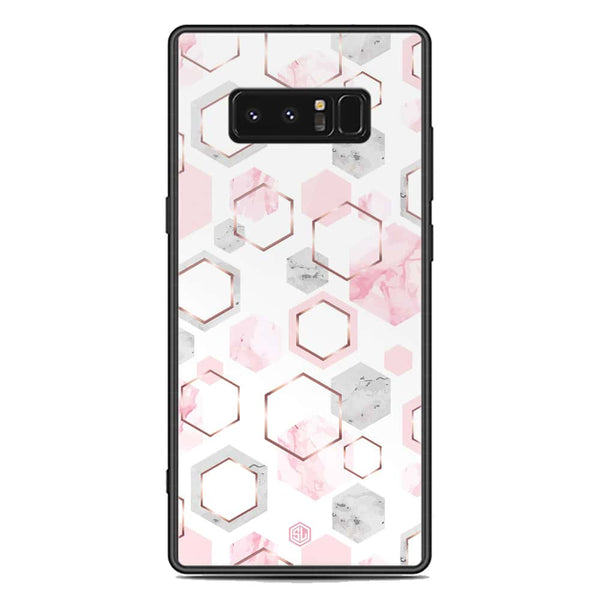 Stylish Marble Series Soft Phone Case - Premium Glass Case - Design 4 - Samsung Galaxy Note 8