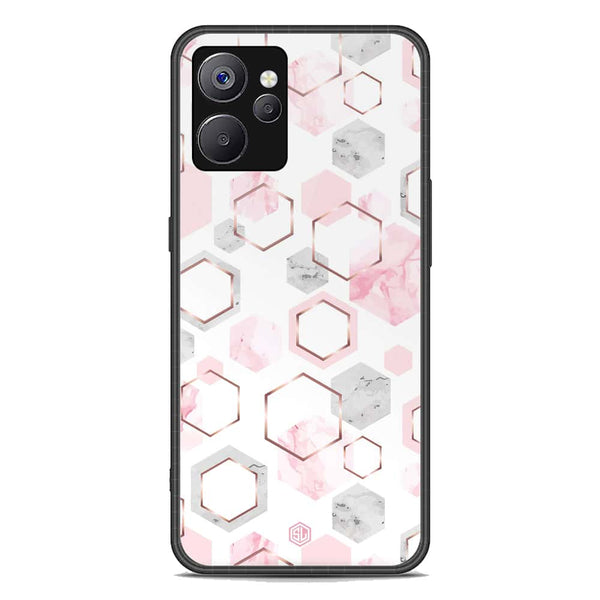 Stylish Marble Series Soft Phone Case - Premium Glass Case - Design 4 - Realme 10T