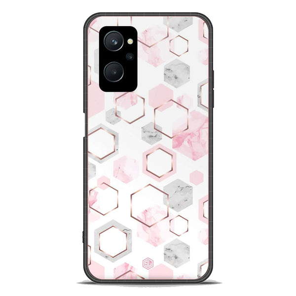 Stylish Marble Series Soft Phone Case - Premium Glass Case - Design 4 - Realme 9i