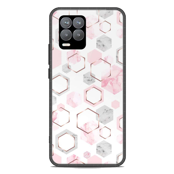Stylish Marble Series Soft Phone Case - Premium Glass Case - Design 4 - Realme 8 Pro