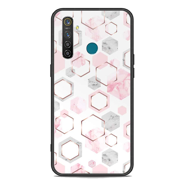 Stylish Marble Series Soft Phone Case - Premium Glass Case - Design 4 - Realme 5 Pro