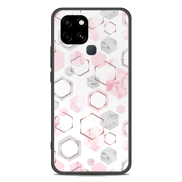 Stylish Marble Series Soft Phone Case - Premium Glass Case - Design 4 - Infinix Smart 6