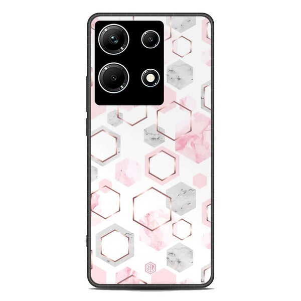 Stylish Marble Series Soft Phone Case - Premium Glass Case - Design 4 - Infinix Note 30