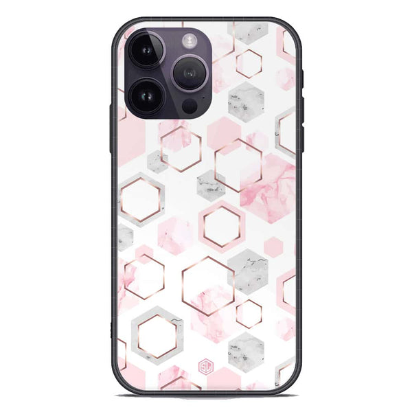 Stylish Marble Series Soft Phone Case - Premium Glass Case - Design 4 - iPhone 14 Pro