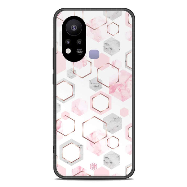 Stylish Marble Series Soft Phone Case - Premium Glass Case - Design 4 - Infinix Hot 11s