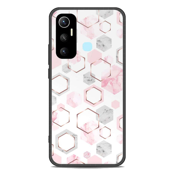 Stylish Marble Series Soft Phone Case - Premium Glass Case - Design 4 - Infinix Hot 11