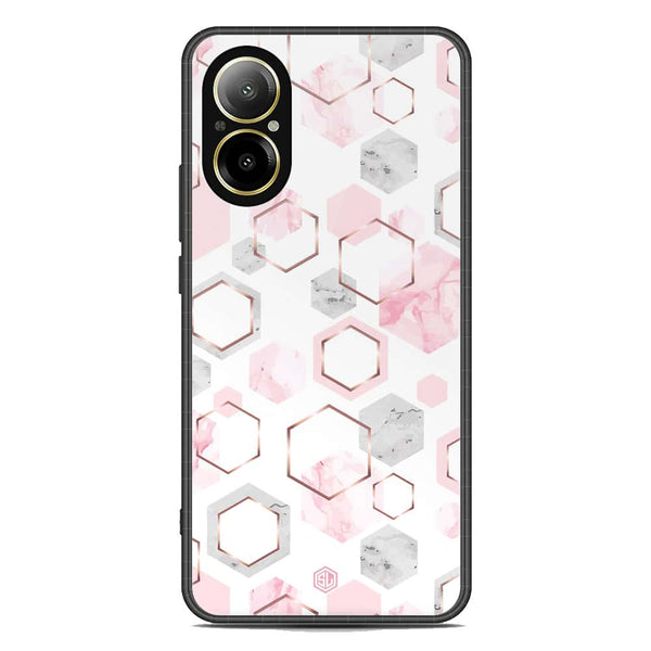 Stylish Marble Series Soft Phone Case - Premium Glass Case - Design 4 - Realme C67 4G