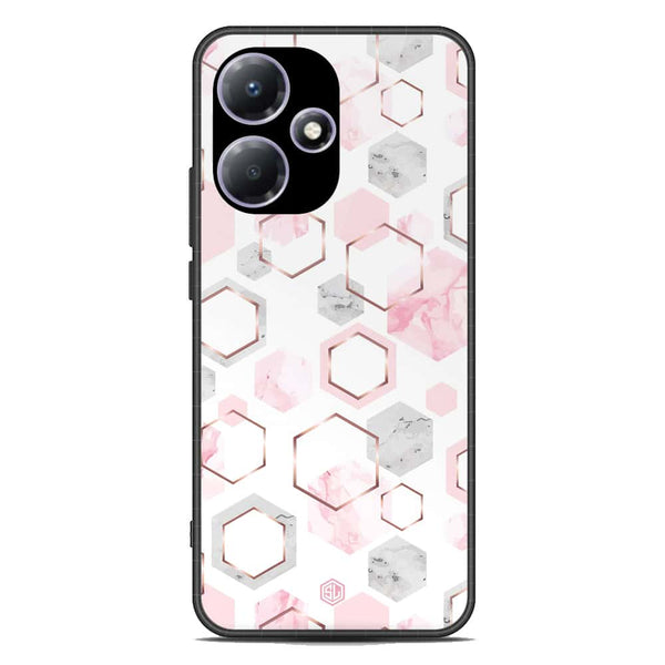 Stylish Marble Series Soft Phone Case - Metal Case - Design 4 - Infinix Hot 30 Play