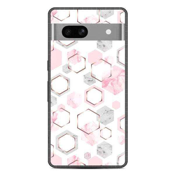Stylish Marble Series Soft Phone Case - Metal Case - Design 4 - Google Pixel 7a