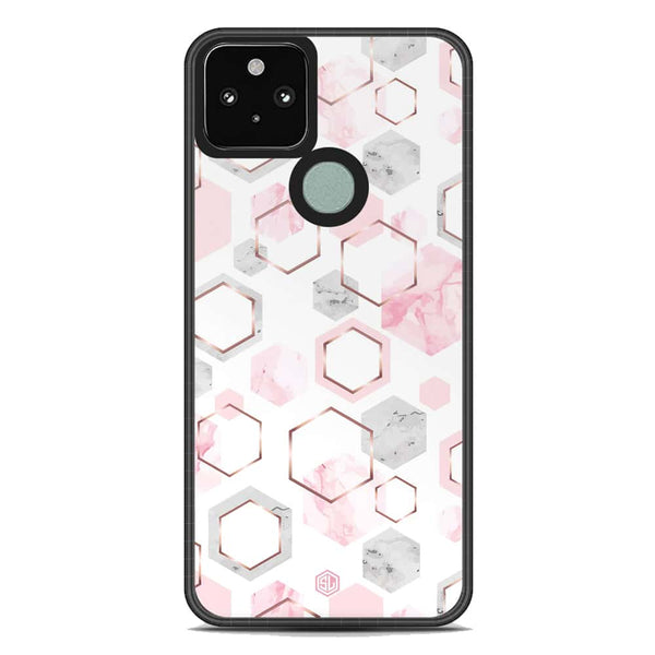 Stylish Marble Series Soft Phone Case - Metal Case - Design 4 - Google Pixel 5 XL