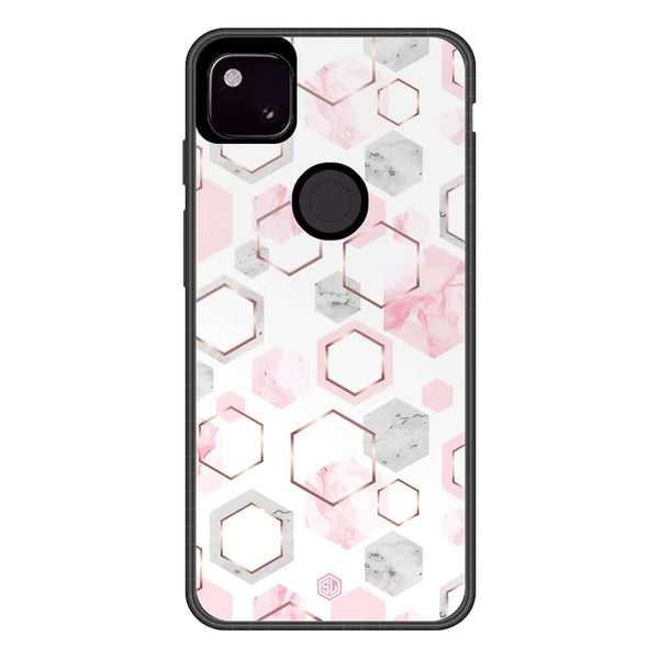 Stylish Marble Series Soft Phone Case - Metal Case - Design 4 - Google Pixel 4a