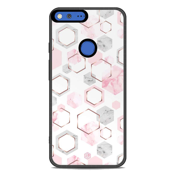 Stylish Marble Series Soft Phone Case - Metal Case - Design 4 - Google Pixel