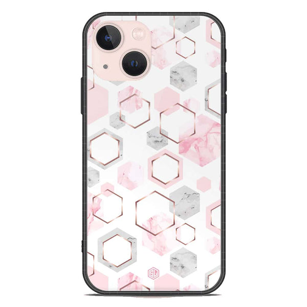 Stylish Marble Series Soft Phone Case - Premium Glass Case - Design 4 - iPhone 14