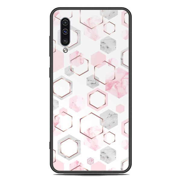 Stylish Marble Series Soft Phone Case - Premium Glass Case - Design 4 - Samsung Galaxy A30s