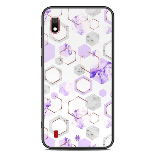 Stylish Marble Series Soft Phone Case - Premium Glass Case - Design 5 - Samsung Galaxy A10