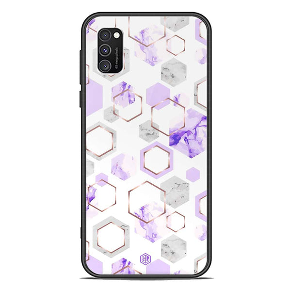 Stylish Marble Series Soft Phone Case - Premium Glass Case - Design 5 - Samsung Galaxy A03s