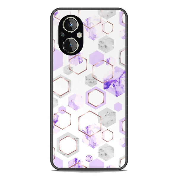 Stylish Marble Series Soft Phone Case - Premium Glass Case - Design 5 - OnePlus Nord N20 5G