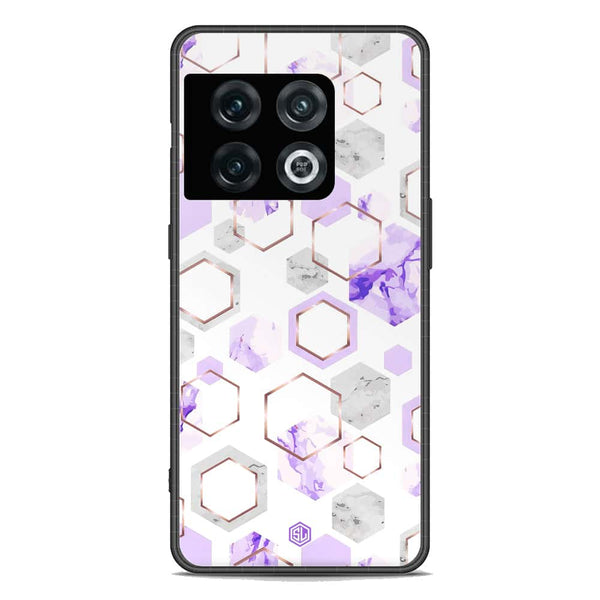 Stylish Marble Series Soft Phone Case - Premium Glass Case - Design 5 - OnePlus 10 Pro