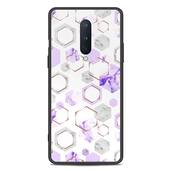 Stylish Marble Series Soft Phone Case - Premium Glass Case - Design 5 - OnePlus 8 4G