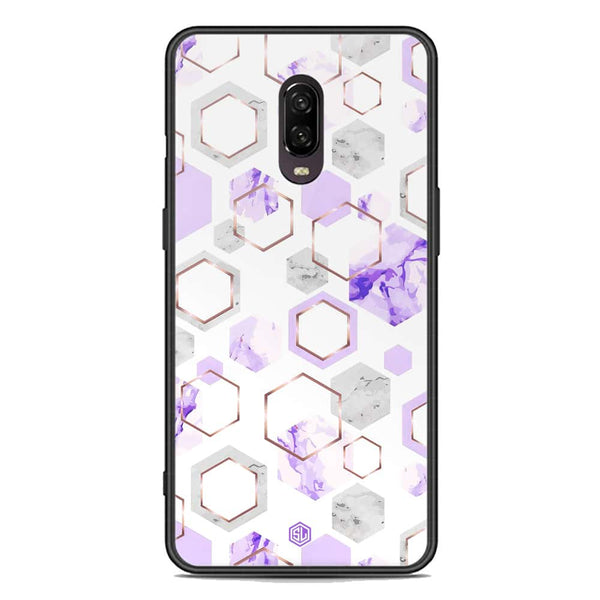 Stylish Marble Series Soft Phone Case - Premium Glass Case - Design 5 - OnePlus 6T
