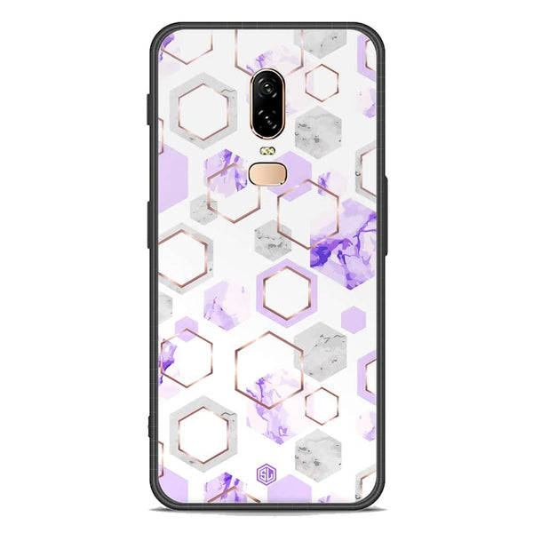 Stylish Marble Series Soft Phone Case - Premium Glass Case - Design 5 - OnePlus 6