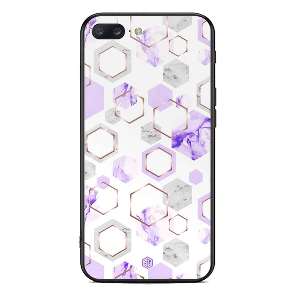 Stylish Marble Series Soft Phone Case - Premium Glass Case - Design 5 - OnePlus 5