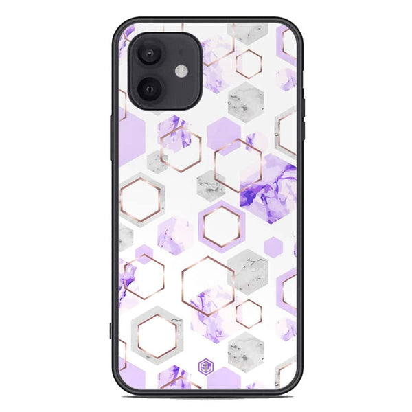 Stylish Marble Series Soft Phone Case - Premium Glass Case - Design 5 - iPhone 12