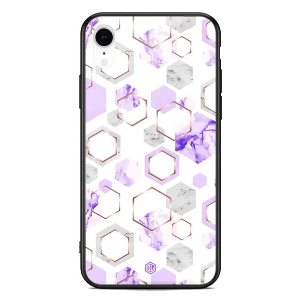 Stylish Marble Series Soft Phone Case - Premium Glass Case - Design 5 - iPhone XR