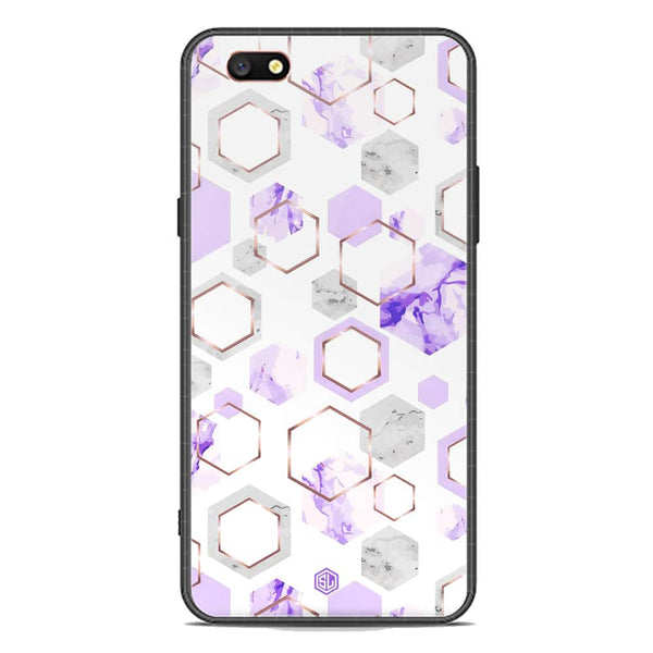 Stylish Marble Series Soft Phone Case - Premium Glass Case - Design 5 - Oppo F3