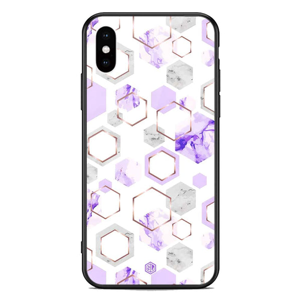 Stylish Marble Series Soft Phone Case - Premium Glass Case - Design 5 - iPhone XS Max