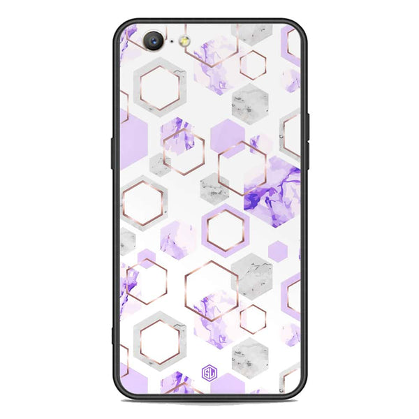 Stylish Marble Series Soft Phone Case - Premium Glass Case - Design 5 - Oppo A57